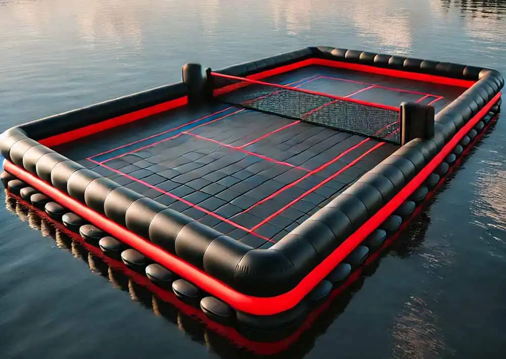 inflatable floating pickleball court